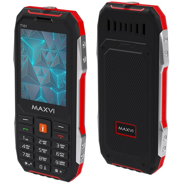 Кнопочный телефон Maxvi T101 (красный)
