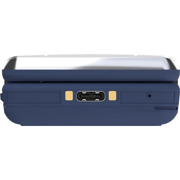 Кнопочный телефон Maxvi E11ds (синий/серебристый)