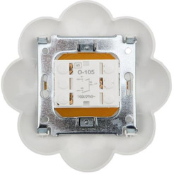 Выключатель двухклавишный KRANZ HAPPY Ромашка KR-78-0621