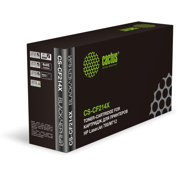 Картридж лазерный Cactus CS-CF214X CF214X черный (17500стр.) для HP LaserJet 700/M712