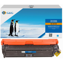 Картридж лазерный G&G GG-CE741A голубой (7300стр.) для HP CLJ CP5220/CP5221