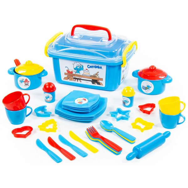 Набор игрушечной посуды Полесье Смурфик-сластена 56948