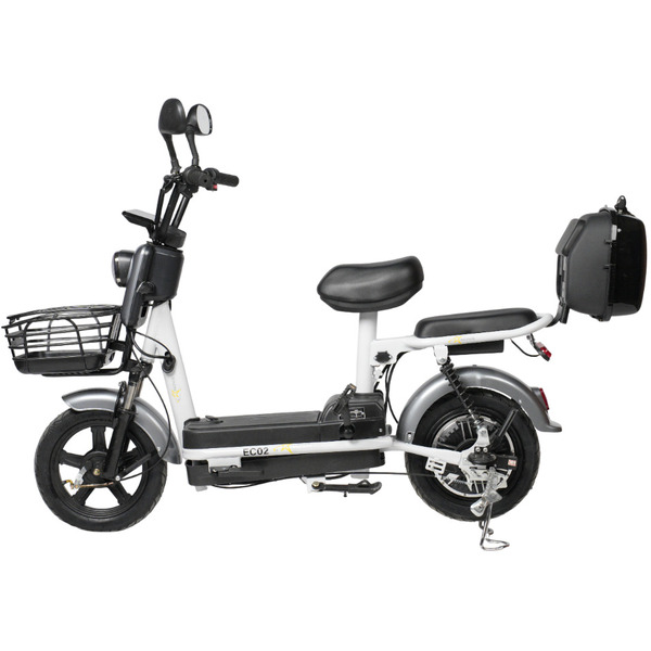 Электровелосипед NOVA EC-02 графит (с задним кофром)