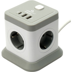 Сетевой фильтр Cablexpert TWR-4-CU2-W-2