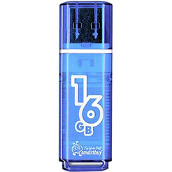 Флеш-накопитель SMARTBUY Glossy series Blue 3.0 16GB SB16GBGS-B