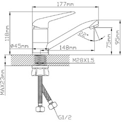 Смеситель AV Engineering AVPOS4-A173-148
