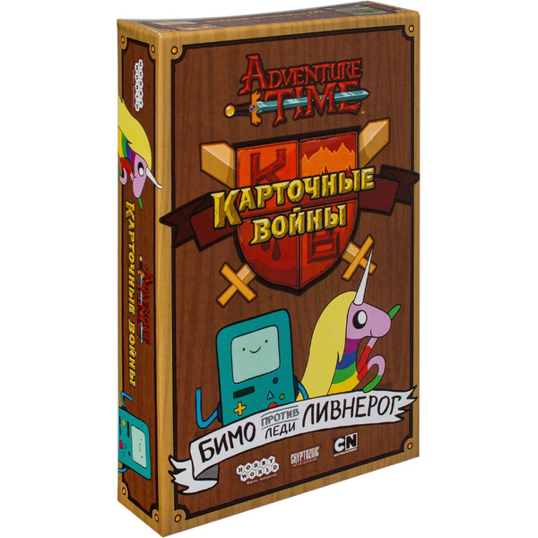Настольная игра Hobby World Время приключений: Карточные войны. Бимо против леди Ливнерог