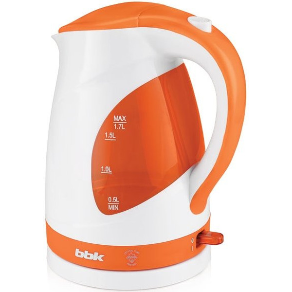 Электрочайник BBK EK1700P белый/оранжевый