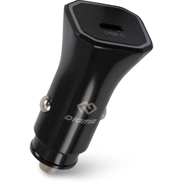 Автомобильное зарядное Digma DGC2B (черный)