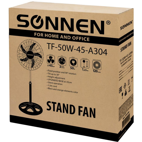 Вентилятор напольный SONNEN TF-50W-45-А304