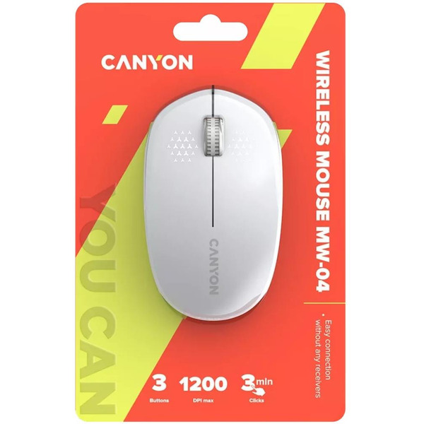 Мышь Canyon MW-04 (CNS-CMSW04W) белый