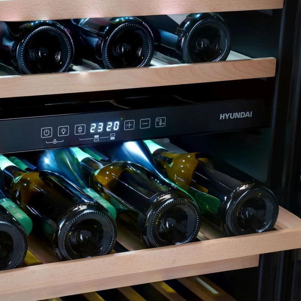 Винный шкаф Hyundai HBWC 0862 DUT (чёрный)