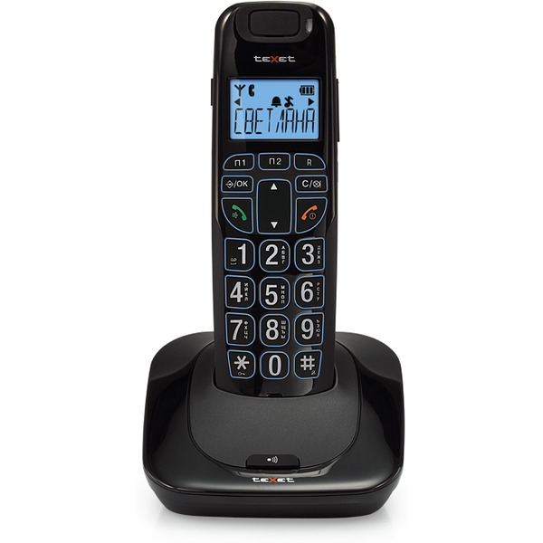 Телефон стандарта dect TEXET TX-D7505А черный