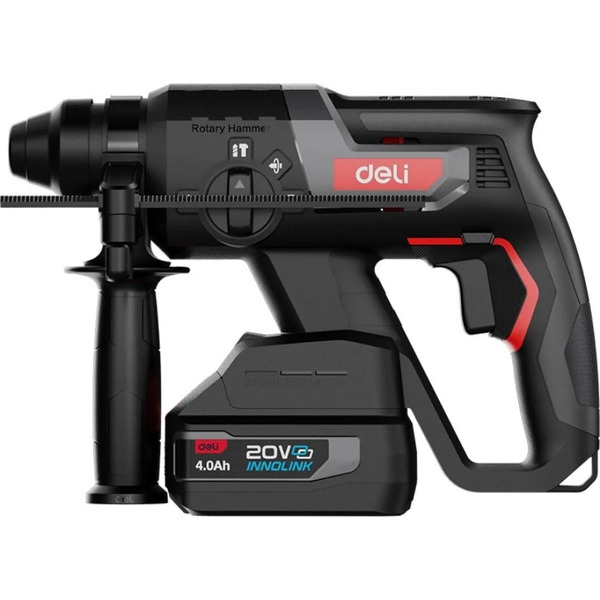 Аккумуляторный перфоратор DELI EDE-DC20-2D4 (с 2-мя АКБ, кейс)