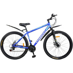 Велосипед TORRENT Impulse (рама СТАЛЬ 18", внедорожный, 21 скорость, SHIMANO, колеса 29д) матовый, темно-голубой
