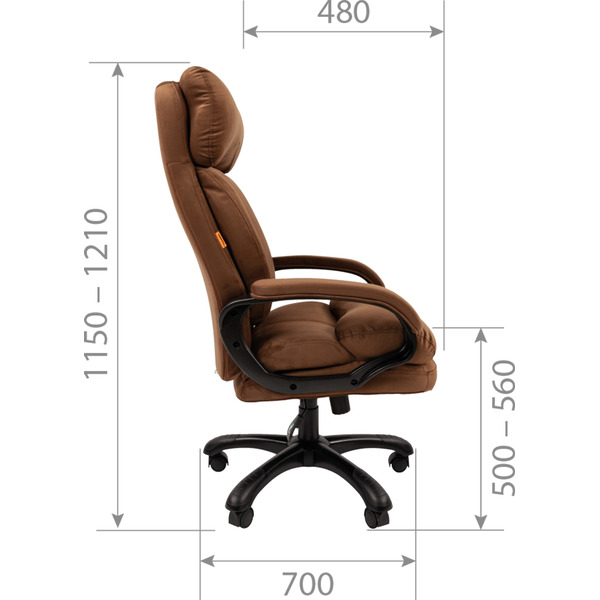 Офисное кресло CHAIRMAN Home 505 (Т-14 коричневый)