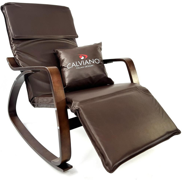 Кресло-качалка Calviano Comfort 1 (коричневый PU)