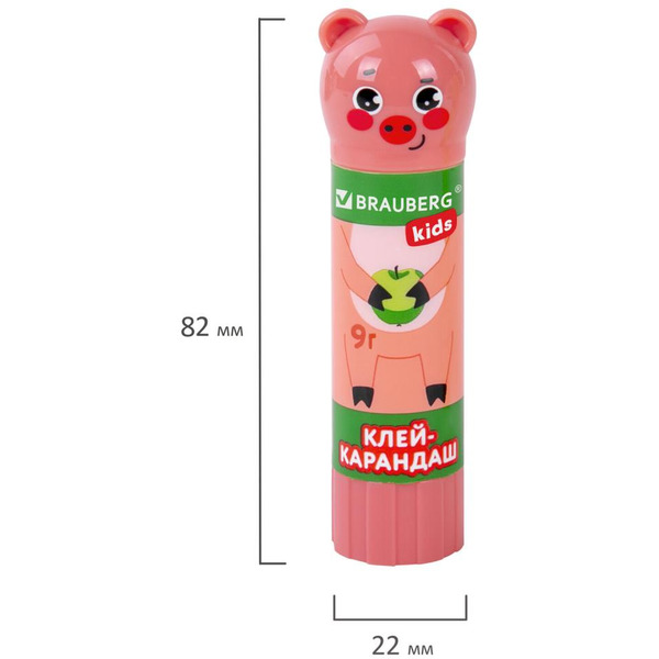 Клей-карандаш BRAUBERG KIDS 271141 (3 шт)