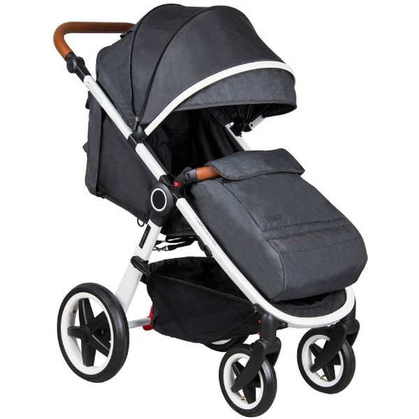 Прогулочная коляска COLETTO Joggy (черный/белая рама)