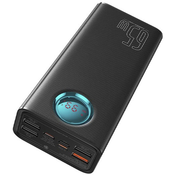 Внешний аккумулятор Baseus Amblight Digital Display Fast Charge Power Bank 65W 26800mAh P10022402113-00 (черный)