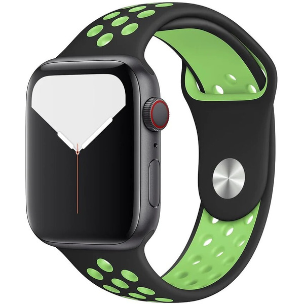 Ремешок Bingo Sport для Apple Watch 38/40/41mm (S) черный/зеленый