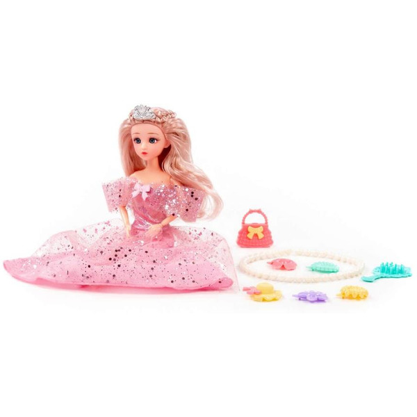 Кукла Полесье Ксюша в нарядном платье + аксессуары (8 элементов) (в коробке №3) 2574