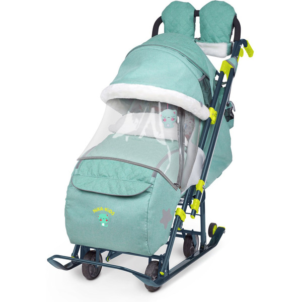 Санки-коляска НИКА Детям 7-3 (джинс зеленый)