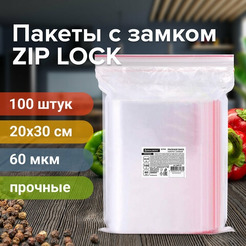 Пакеты фасовочные BRAUBERG Zip Lock 608174 (100 шт)