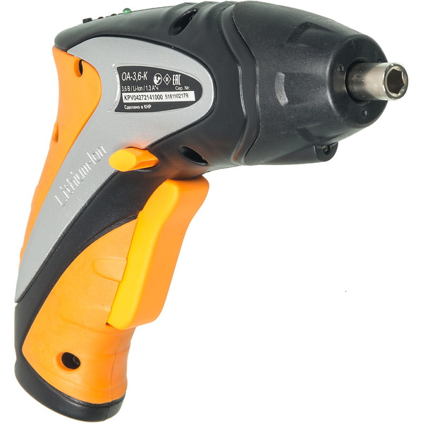 Отвертка аккумуляторная Вихрь ОА-3,6-К (72/14/10)