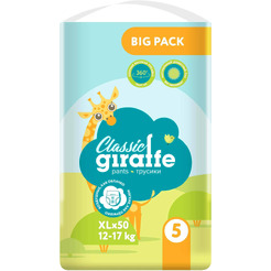 Трусики-подгузники Lovular Giraffe Classic XL 12-17 кг (50 шт)