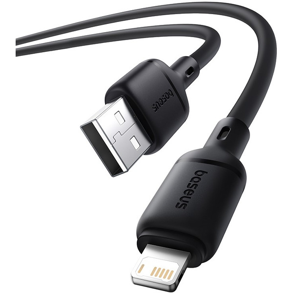 Кабель Baseus Silky Series Fast Charging Cable USB Type-A - Lightning (1 м, черный)