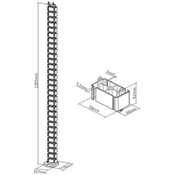 Кабель-менеджмент ErgoSmart Ergo Cabel (черный)