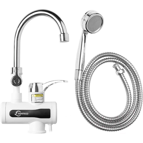 Водонагреватель кран+душ Saniteco WM-001-C2 с душем (белый)