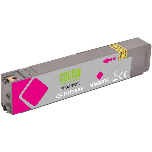 Картридж струйный Cactus CS-F6T78AE 913A (пурпурный)