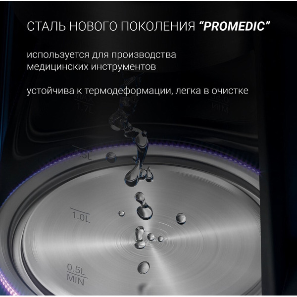 Электрочайник Polaris PWK 1725CGLD Wi-Fi IQ Home