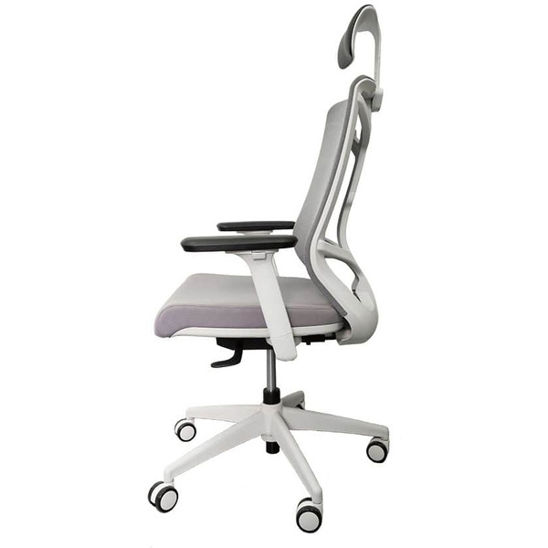 Кресло Chair Meister Nature II (каркас белый, ткань серая)