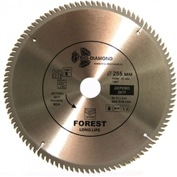Пильный диск Trio-diamond FLL834 255*30*100Т