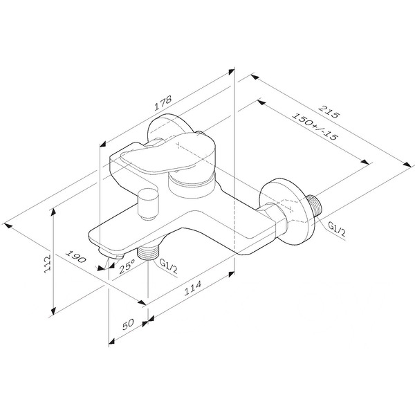 Смеситель AM.PM X-Joy F85A10033 (белый)