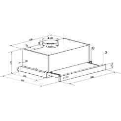 Кухонная вытяжка LEX HOGAN 500 (нержавеющая сталь)