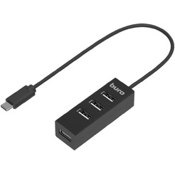 Разветвитель USB-C Buro BPH-C-1906 (BU-USBC-HUB-4U20)