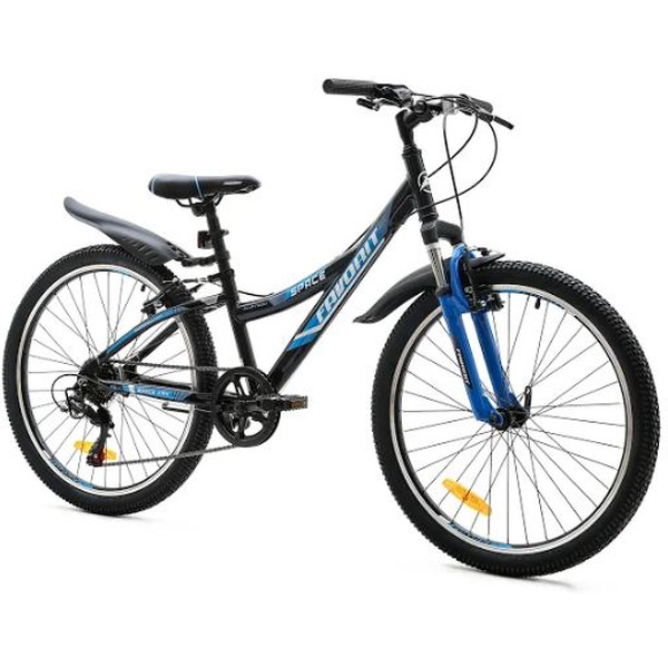Велосипед Favorit Space 24 V (черный/синий)