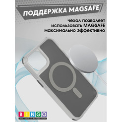 Бампер BINGO Model Magnetic для APPLE iPhone 16 Plus черный