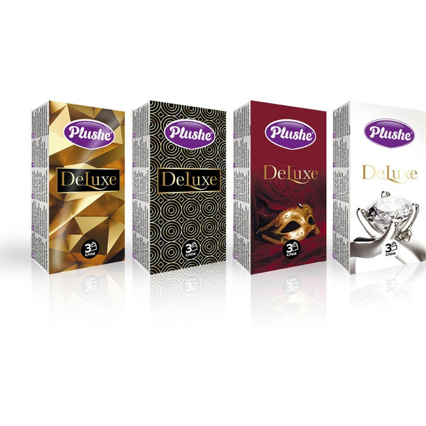 Платочки бумажные PLUSHE Deluxe Standart 3 сл (5066)