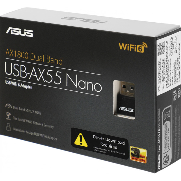 Wi-Fi адаптер ASUS USB-AX55 Nano