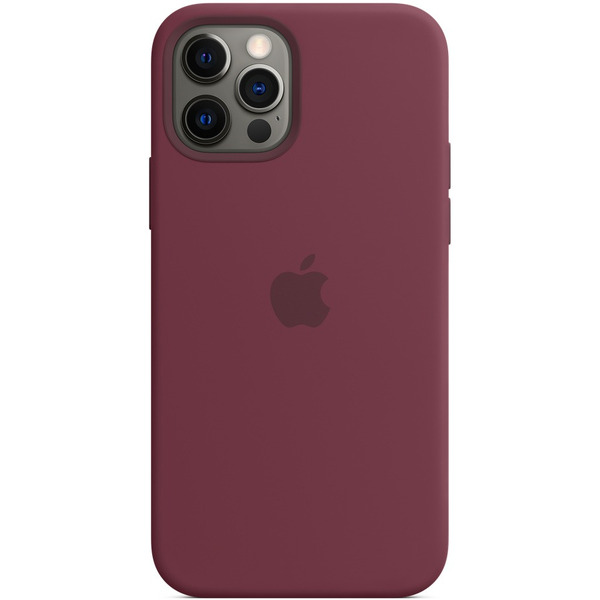 Бампер BINGO Silicone Case iPhone 12/12 Pro Бордовый