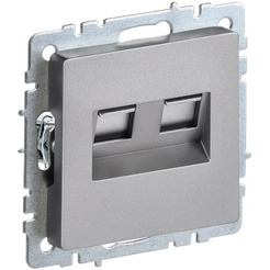Розетка компьютерная IEK Brite РК10-2-БрС