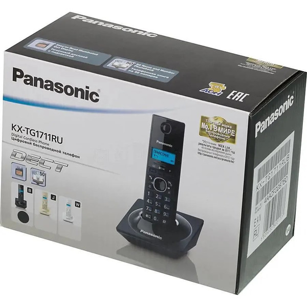 Телефон стандарта dect PANASONIC KX-TG1711RUB