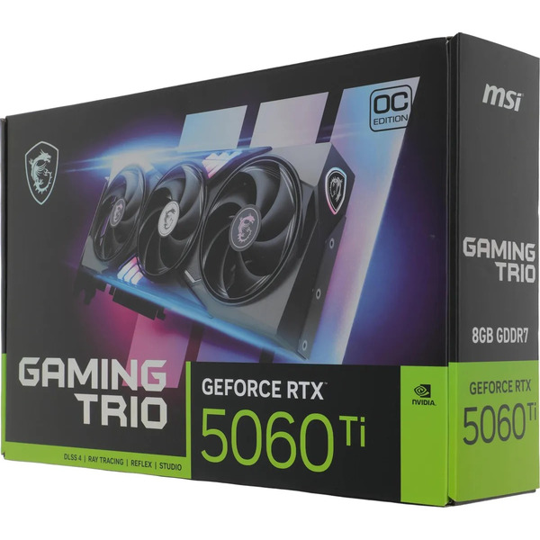 Видеокарта MSI GeForce RTX 5060 Ti 8G Gaming Trio OC
