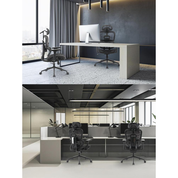 Офисное кресло MYROO Office HS-3852H-1-B Impact Black