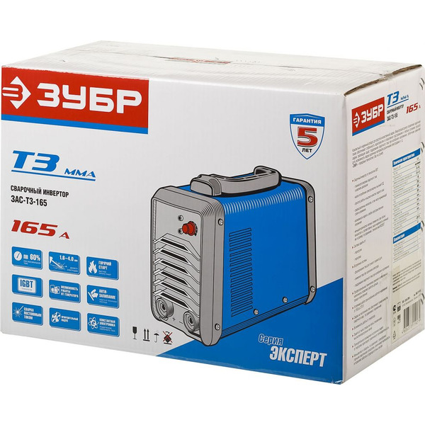 Сварочный инвертор Зубр ЗАС-Т3-165